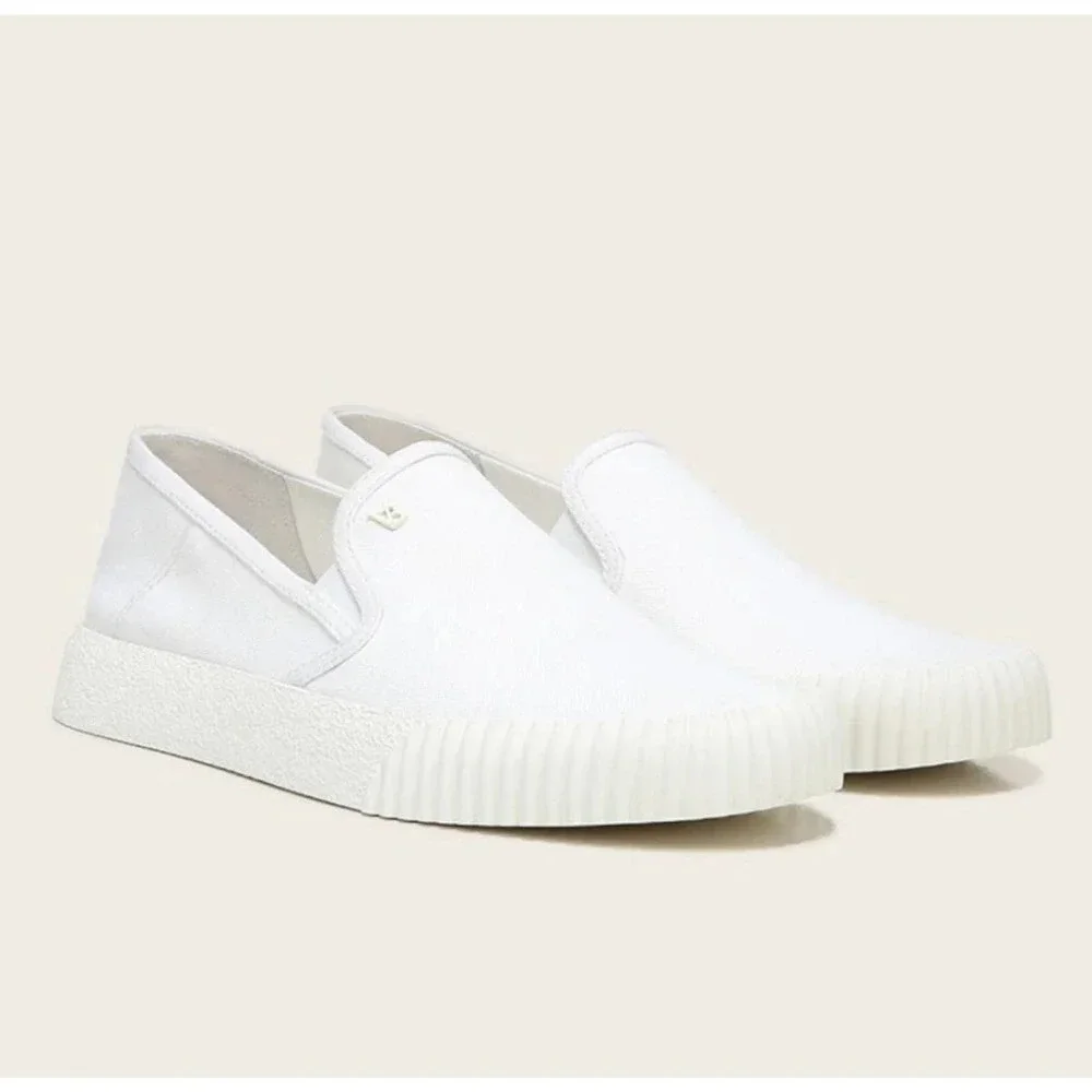Veronica Beard Women Panelle Off White Slip-On Sneakers Size 8.5 NWT
